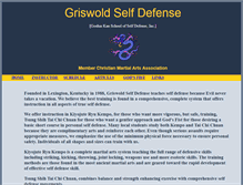 Tablet Screenshot of griswoldselfdefense.com